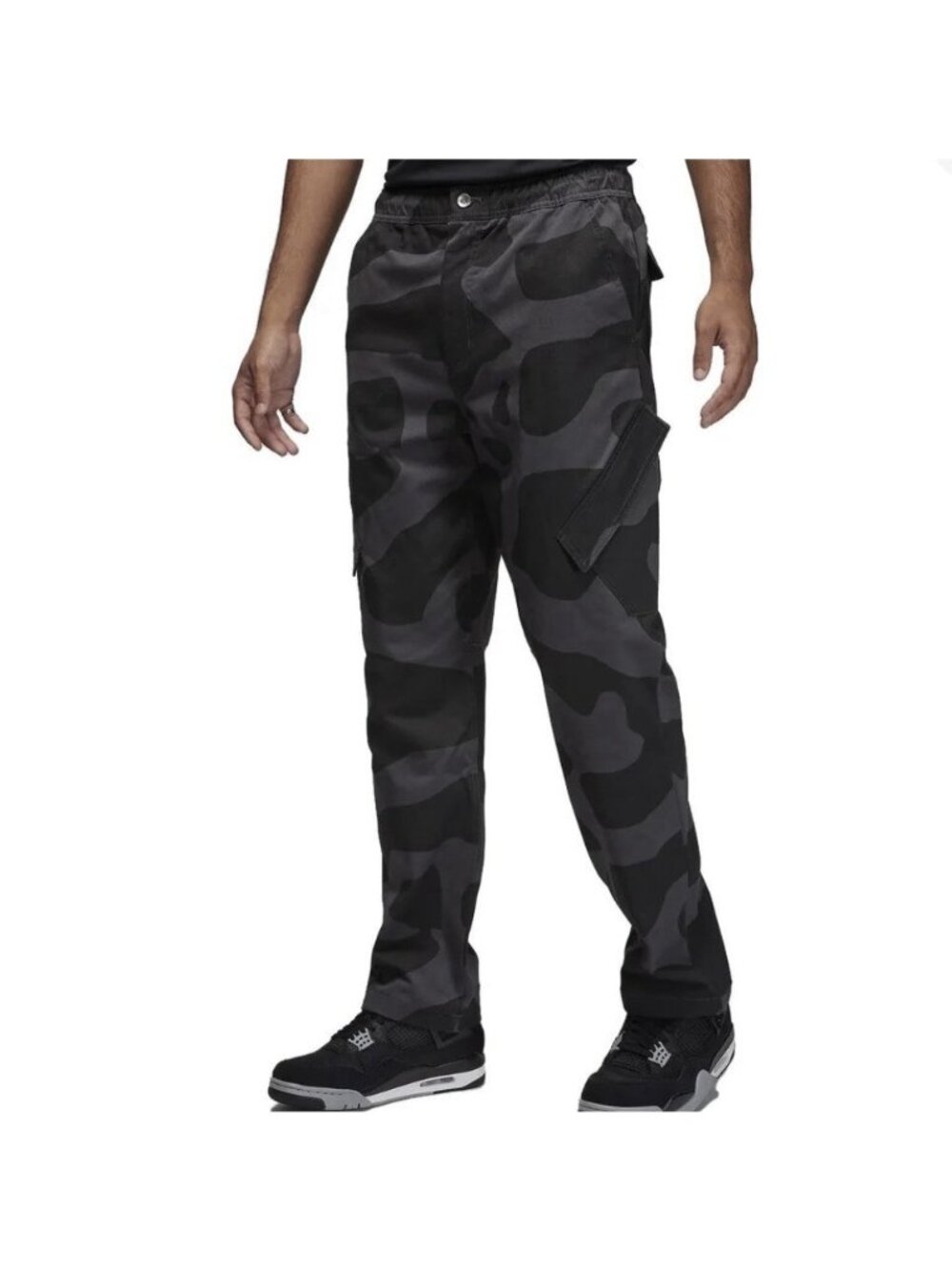 Jordan Essentials Chicago Pants Mens Medium Black Camo Utility FD7455-070